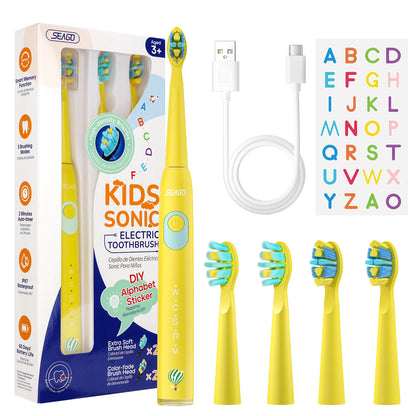 Seago Waterproof Electric Toothbrush for Children