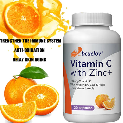 Vitamin C Zinc for Energy & Wellness