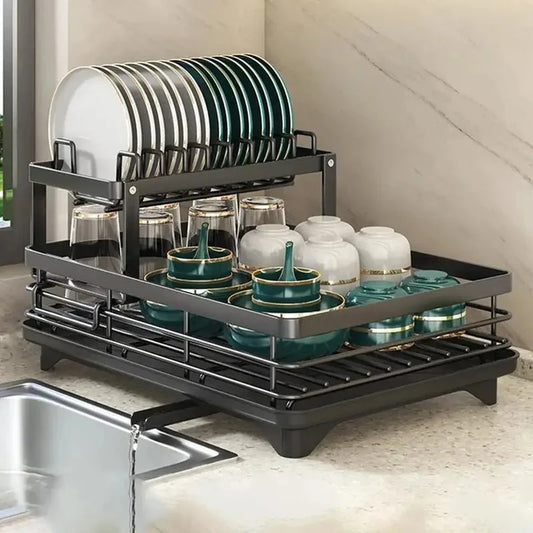Adjustable Over Sink Dish Drying Rack