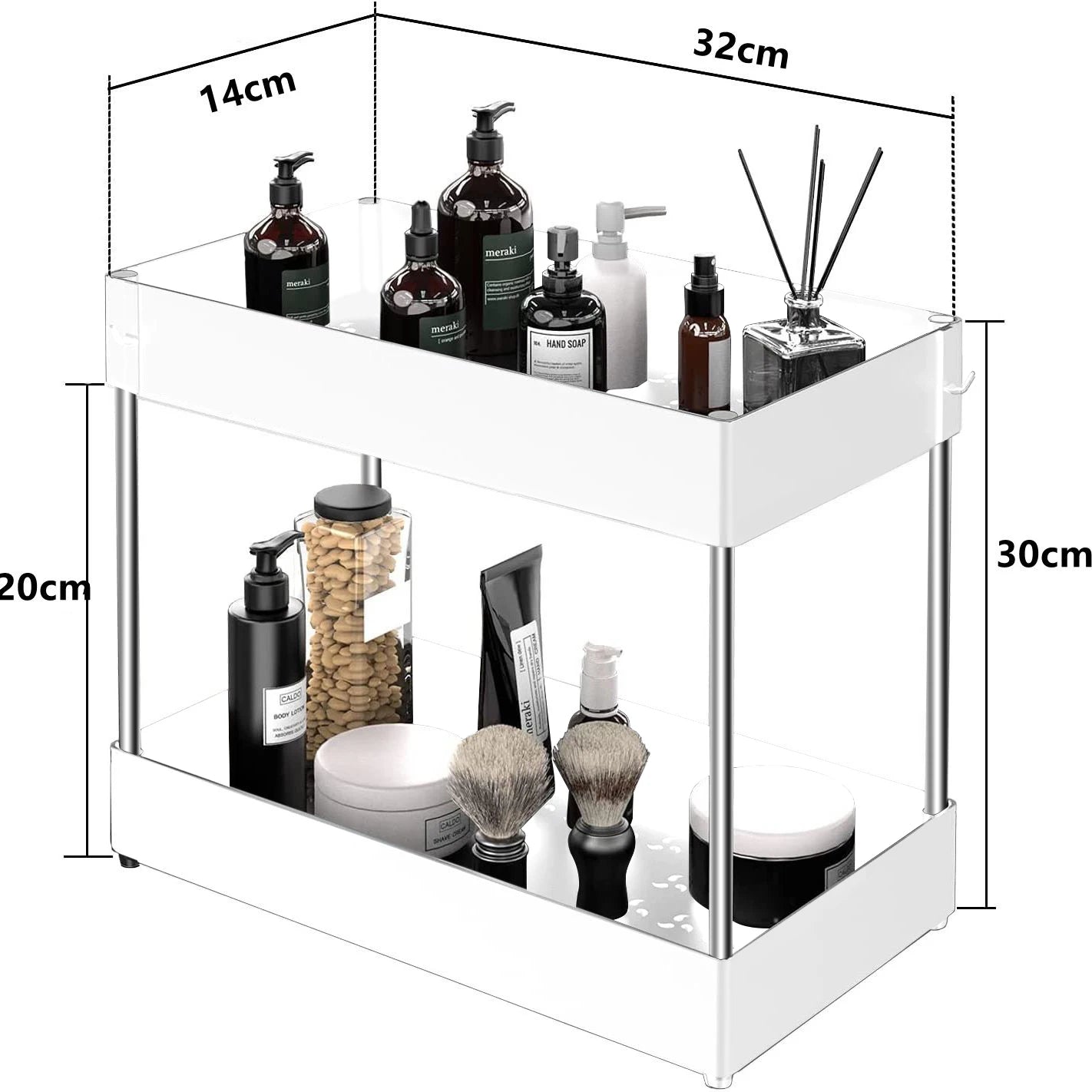 2 Tier Under Sink Storage Rack