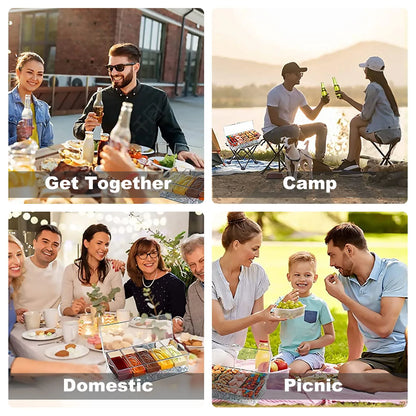 Clear Acrylic Kitchen Seasoning Storage Box