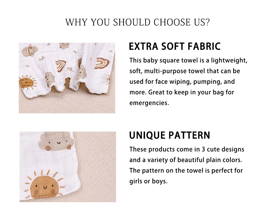 Kangobaby Bamboo Cotton Newborn Towel Set