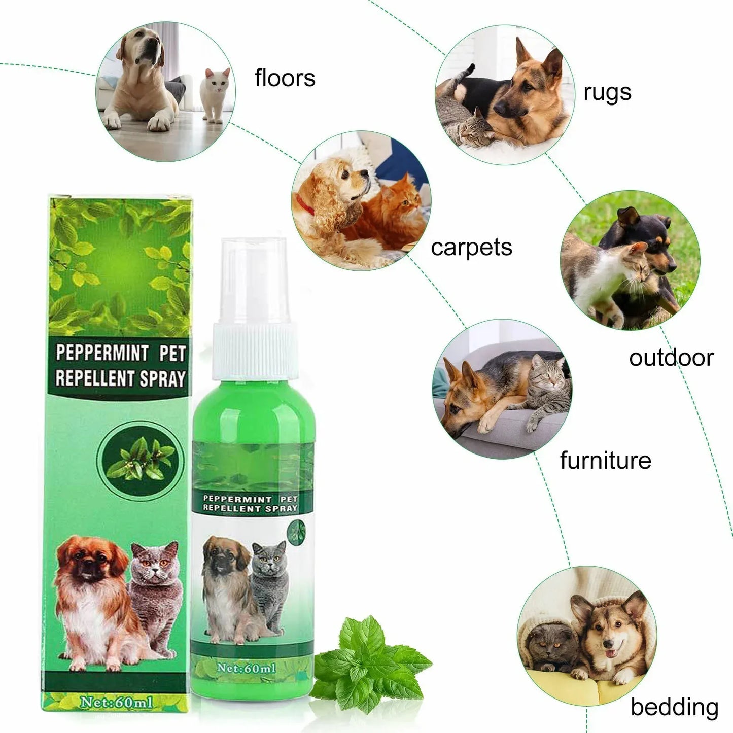 Pet Care Flea Spray with Natural Oils