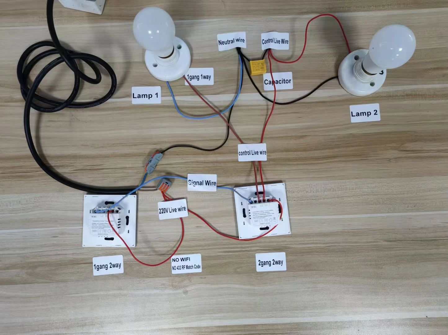 JHJCH Dual Touch Wall Switch