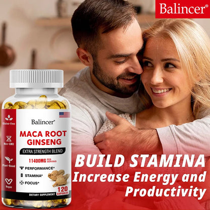 Maca Ginseng Vitamin Supplement for Stamina