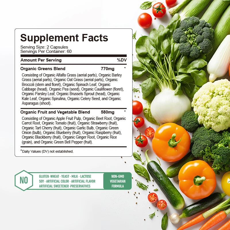 Superfood Greens Energy and Immunity Supplement