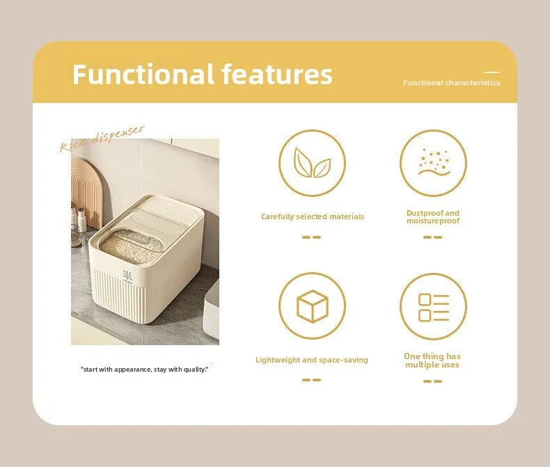 Airtight Grain Storage Container