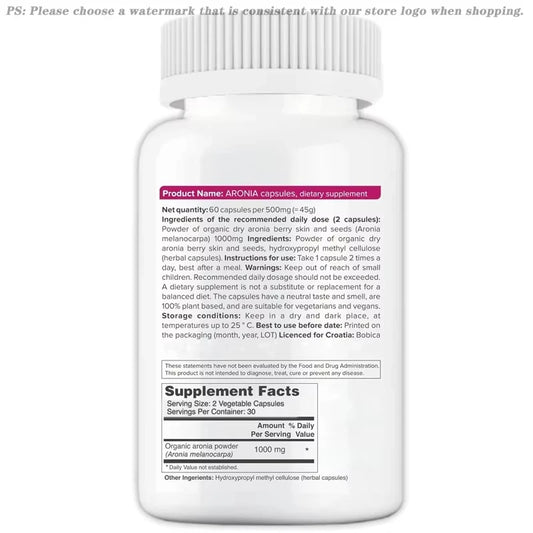 Organic Aronia Berry Antioxidant Capsules