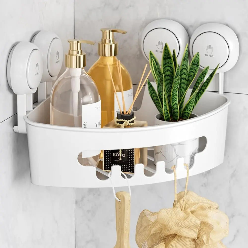 No-Drill Removable Shower Basket