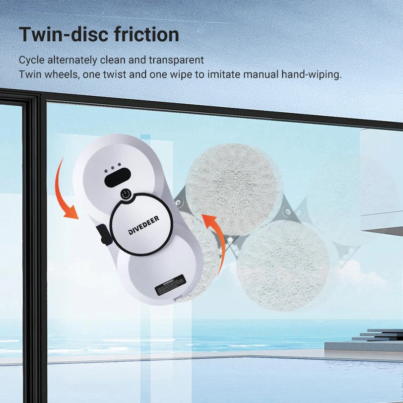 DIVEDEER Smart Window Cleaning Robot
