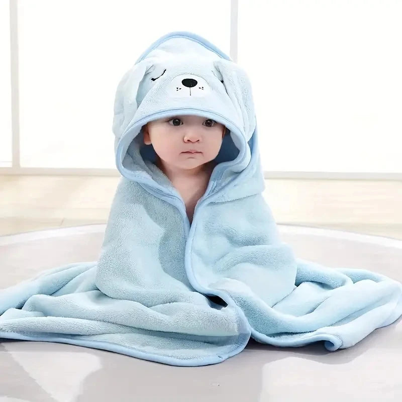 Newborn Hooded Bath Towel Blanket