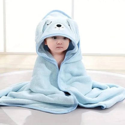 Newborn Hooded Bath Towel Blanket