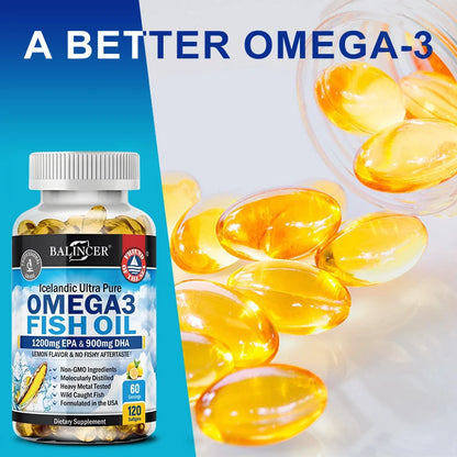 Heart Brain Health Omega-3 Supplement