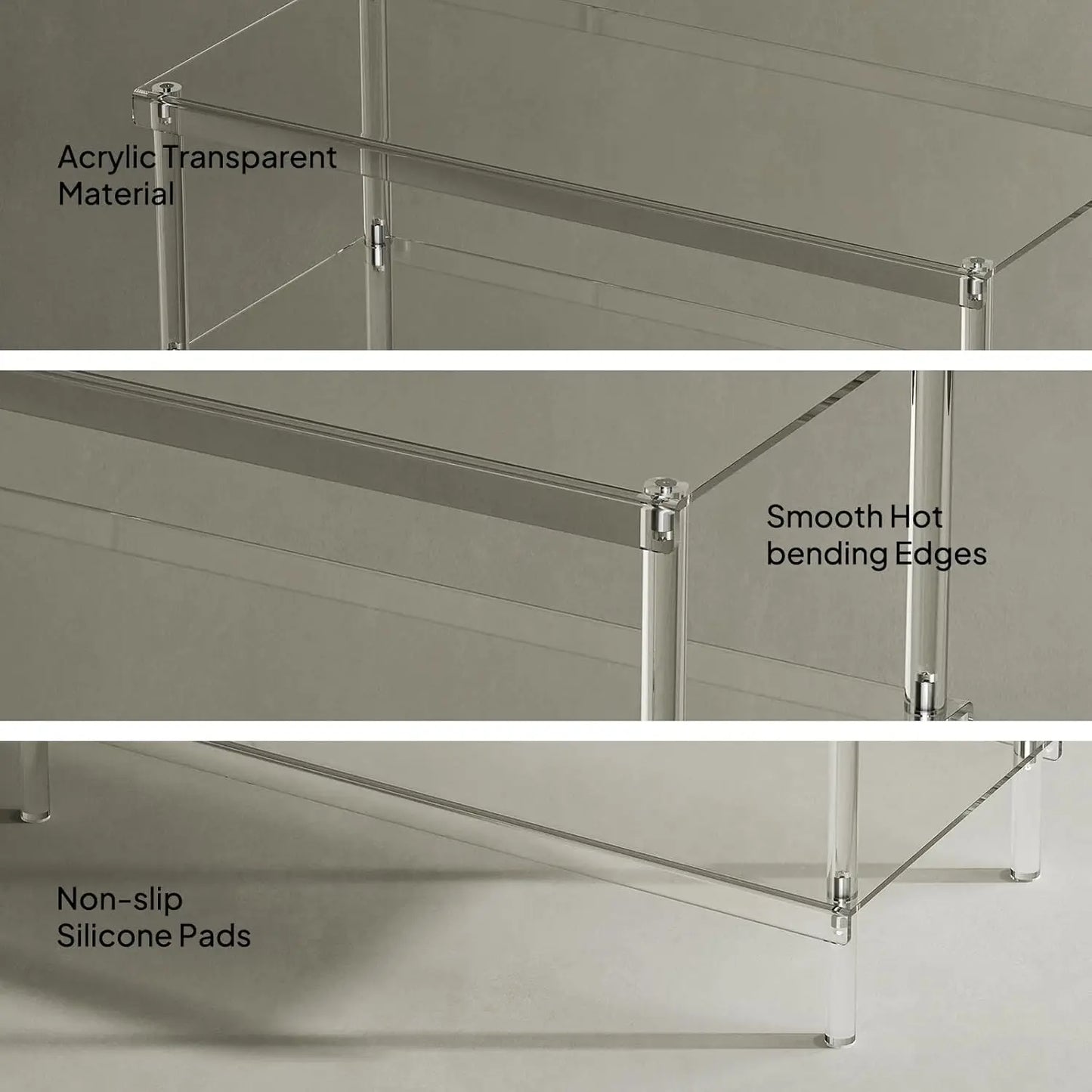 4-Tier Acrylic Shoe Rack