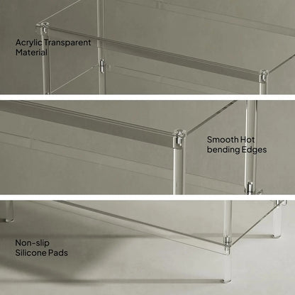 4-Tier Acrylic Shoe Rack
