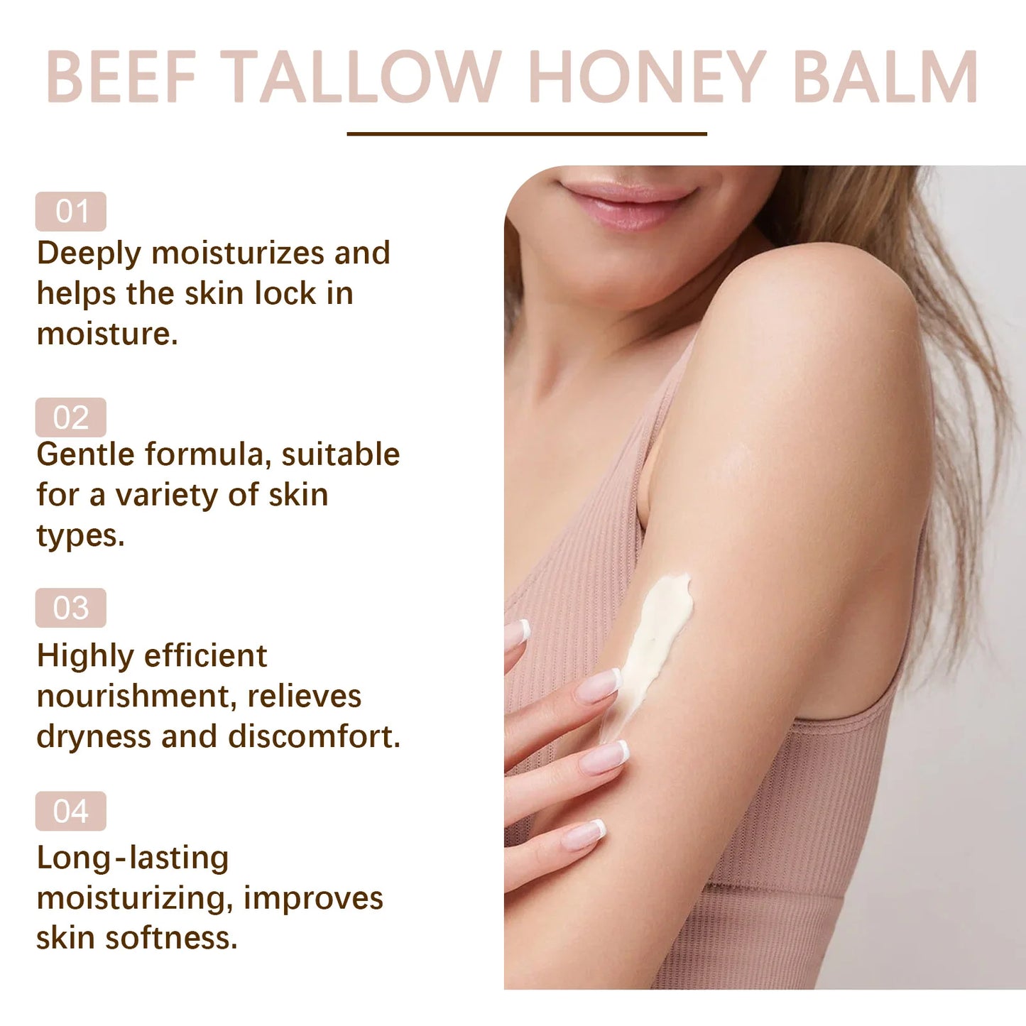 Organic Beef Tallow & Honey Face Cream