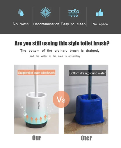 Bathroom Quick Drain Toilet Brush