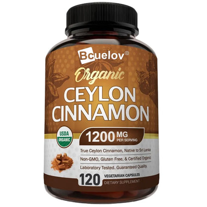 Natural Ceylon Cinnamon Supplement Capsules