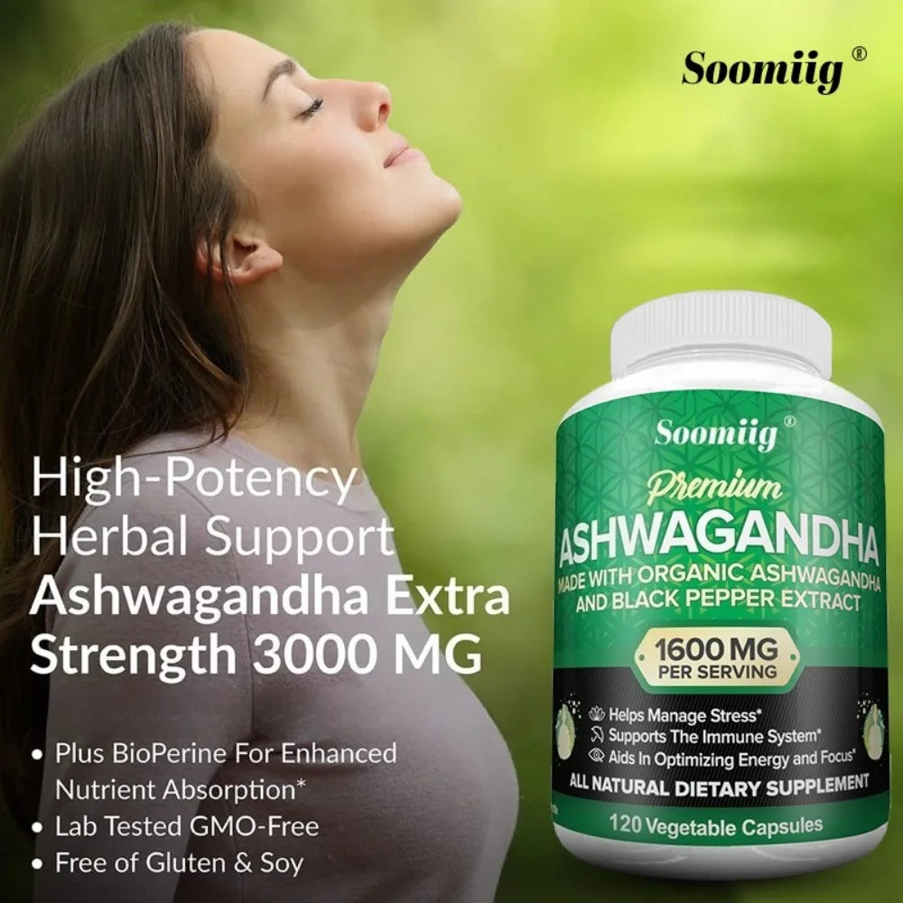Organic Ashwagandha Black Pepper Capsules