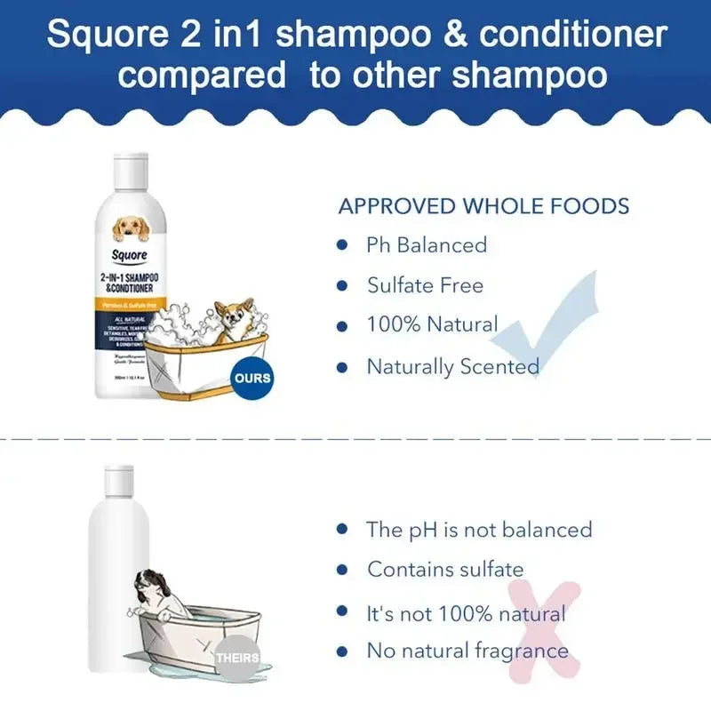 Dog Shampoo Natural Moisturizing Sensitive Skin
