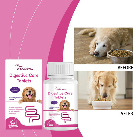 Natural Dog Probiotic Health Tablets