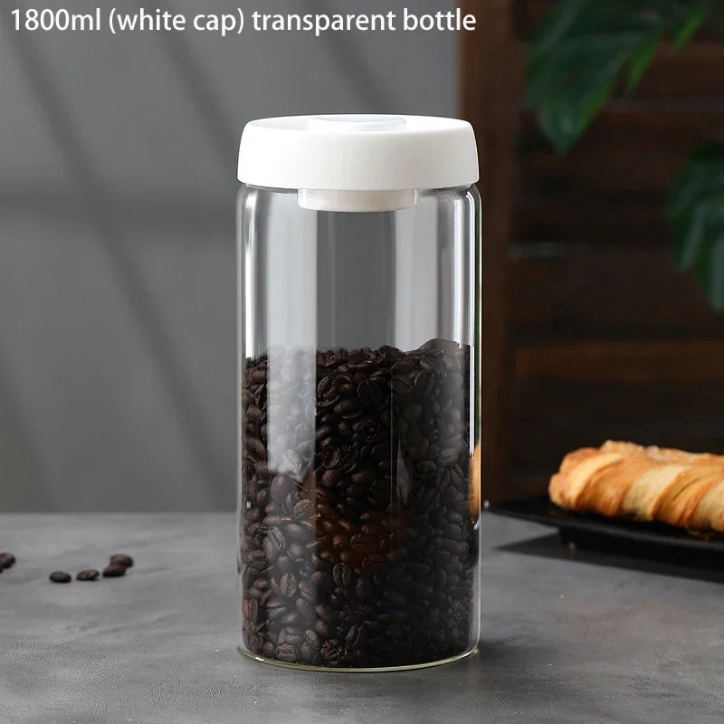 Airtight Coffee Bean Glass Jar
