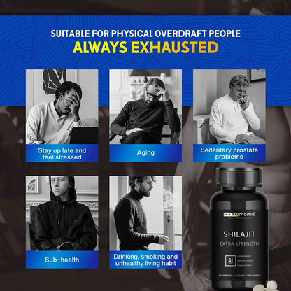 Organic Shilajit Men Energy Capsules
