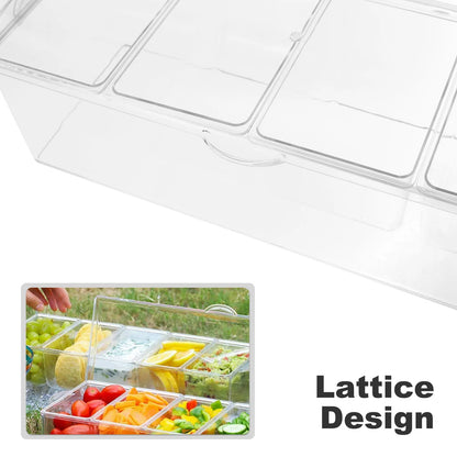 Clear Acrylic Kitchen Seasoning Storage Box
