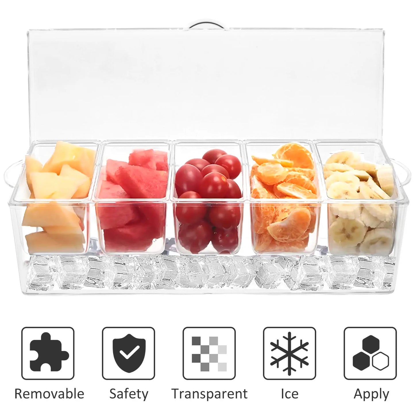 Clear Acrylic Kitchen Seasoning Storage Box