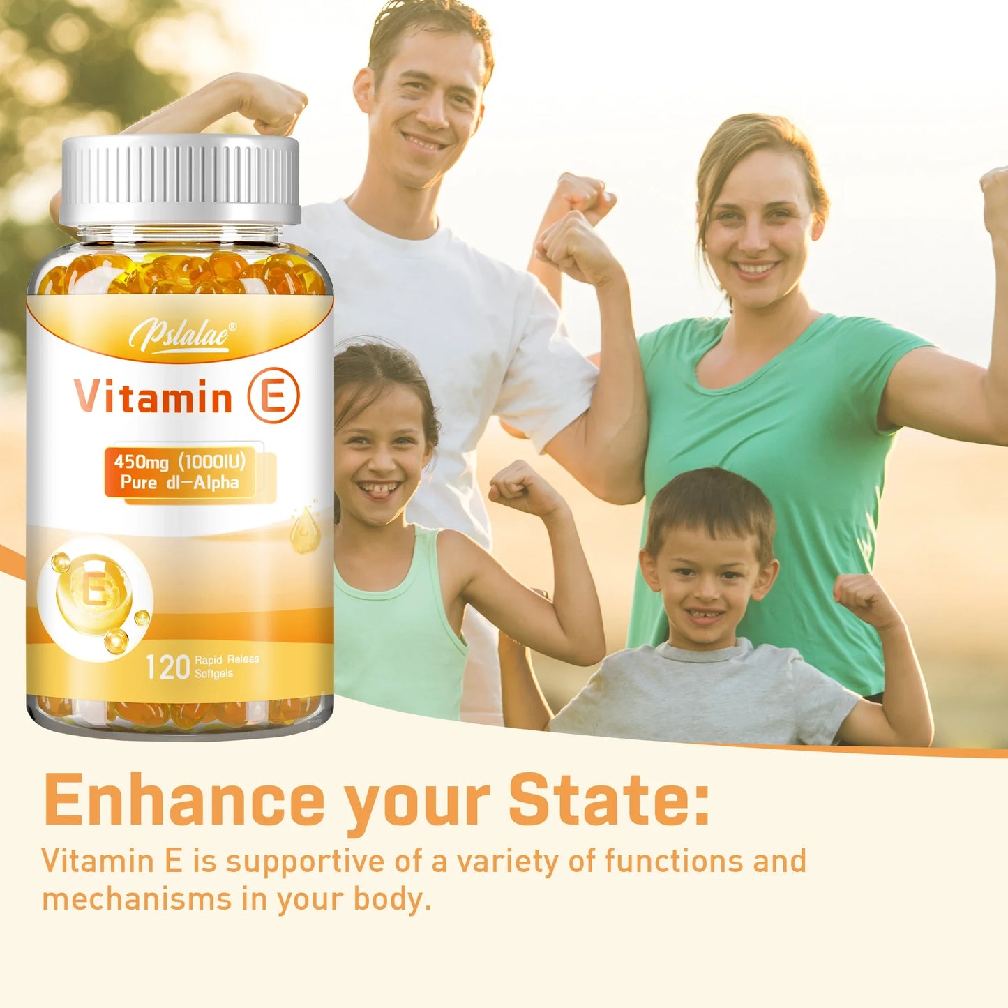 Vitamin E Capsules for Anti-Aging Support