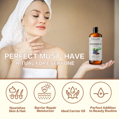 Pure Grapeseed Oil for Moisturizing and Nourishing