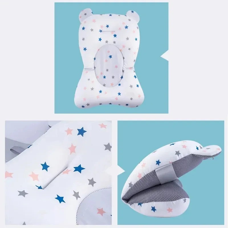 Newborn Bathtub Pillow with Anti-Slip Support