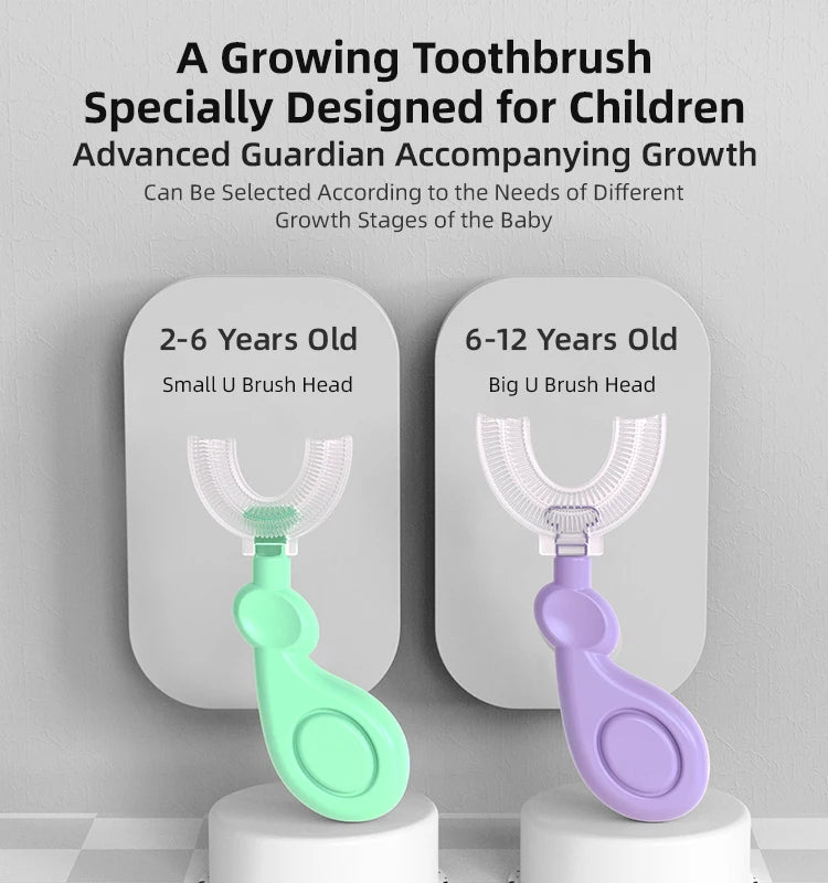 Children’s 360° U-Shaped Silicone Toothbrush