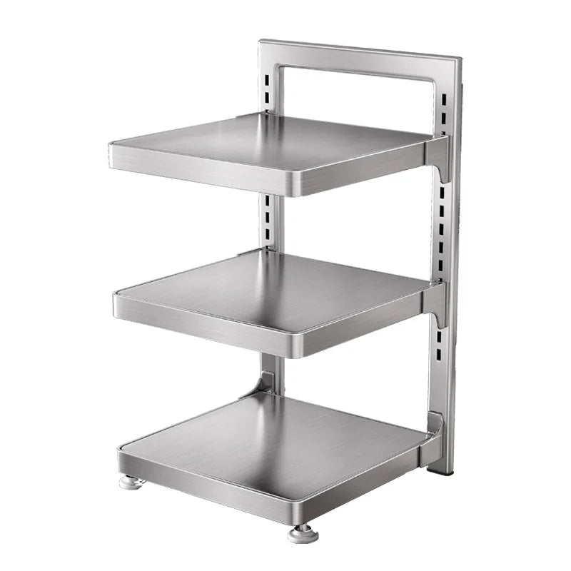 Adjustable Stainless Steel Pot Rack Organizer