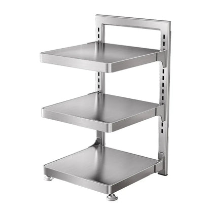 Adjustable Stainless Steel Pot Rack Organizer