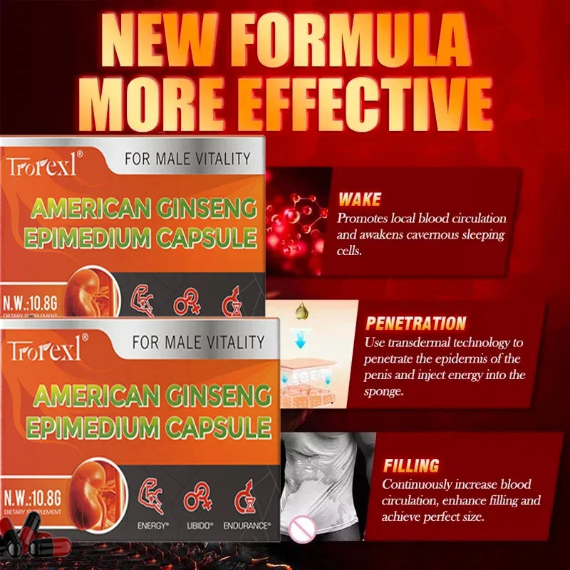 Organic Epimedium Ginseng Capsules