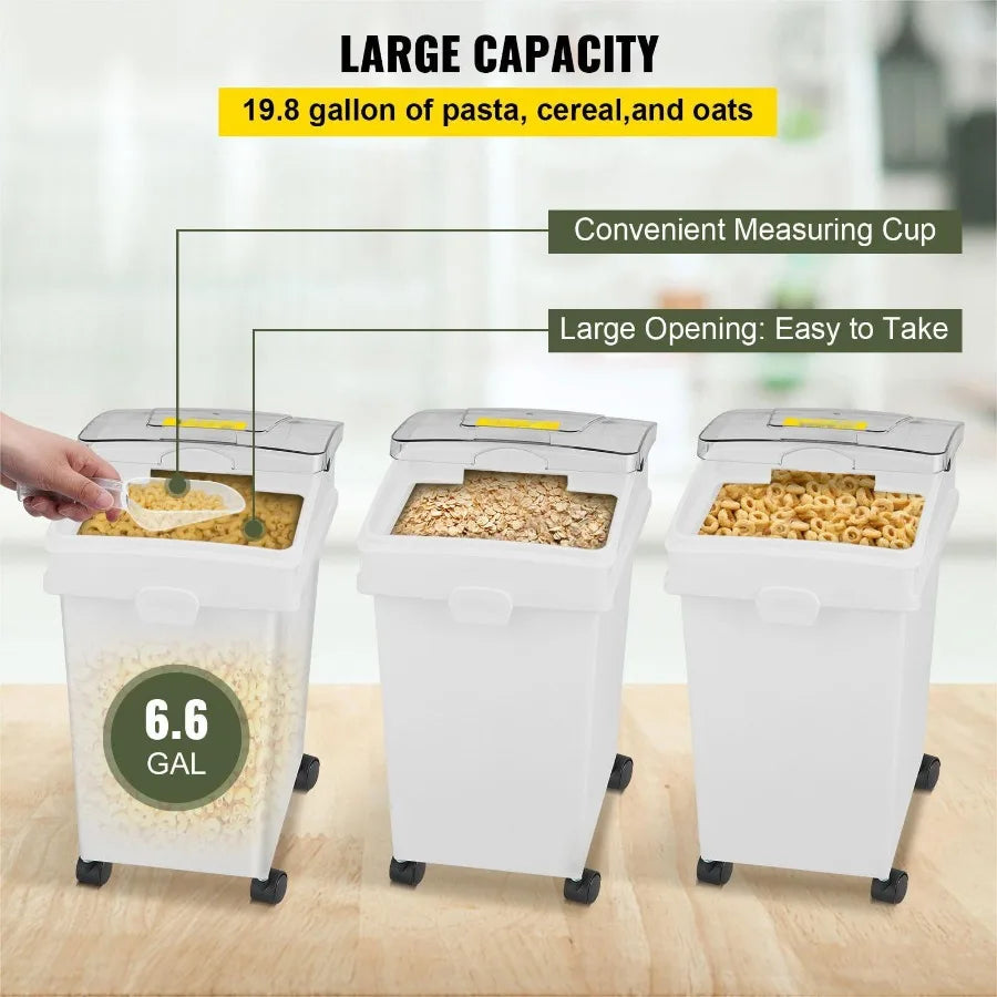 Wheeled Pantry Storage Containers