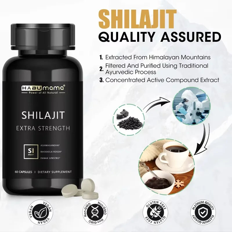 Organic Shilajit Men Energy Capsules