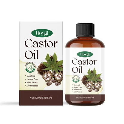 Organic Castor Oil for Hair and Eyelashes Nourishing Care