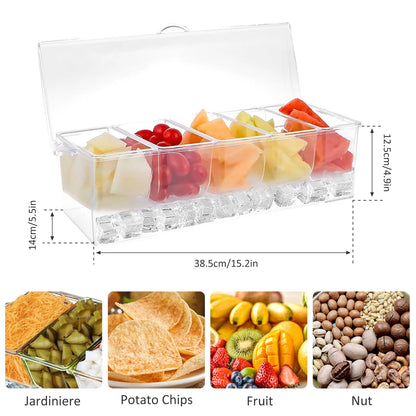 Clear Acrylic Kitchen Seasoning Storage Box