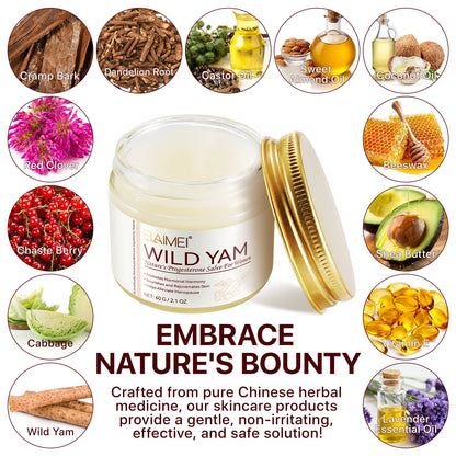 Wild Yam Cream for Women Wrinkle Removal and Hydration