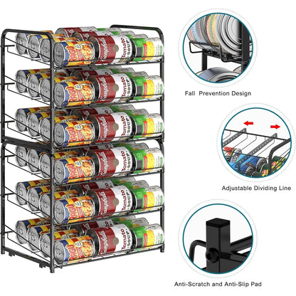 Stackable Can Storage Organizer Rack