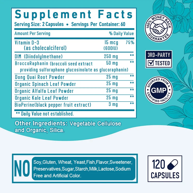Natural Hormone Support DIM Supplement Formula