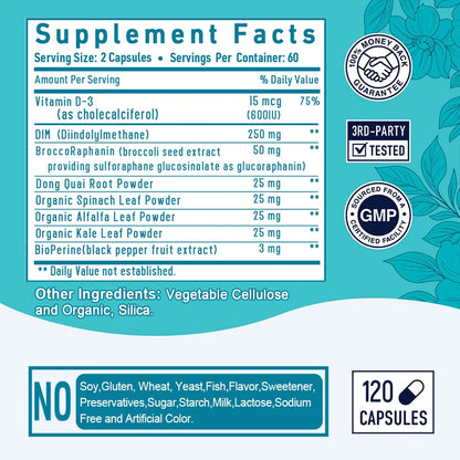 Natural Hormone Support DIM Supplement Formula