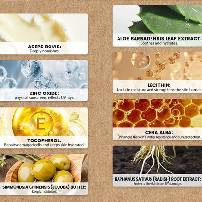 Grass-Fed Beef Tallow Waterproof Sunscreen