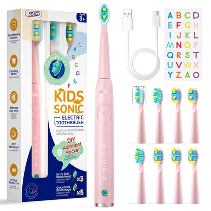 Seago Waterproof Electric Toothbrush for Children