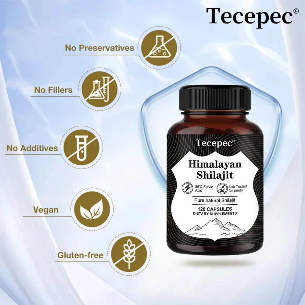 Natural Himalayan Shilajit Energy Capsules