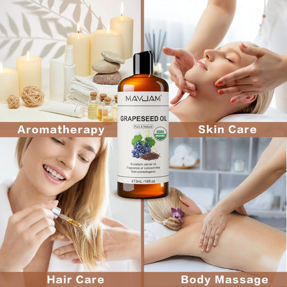 Pure Grapeseed Oil for Moisturizing and Nourishing