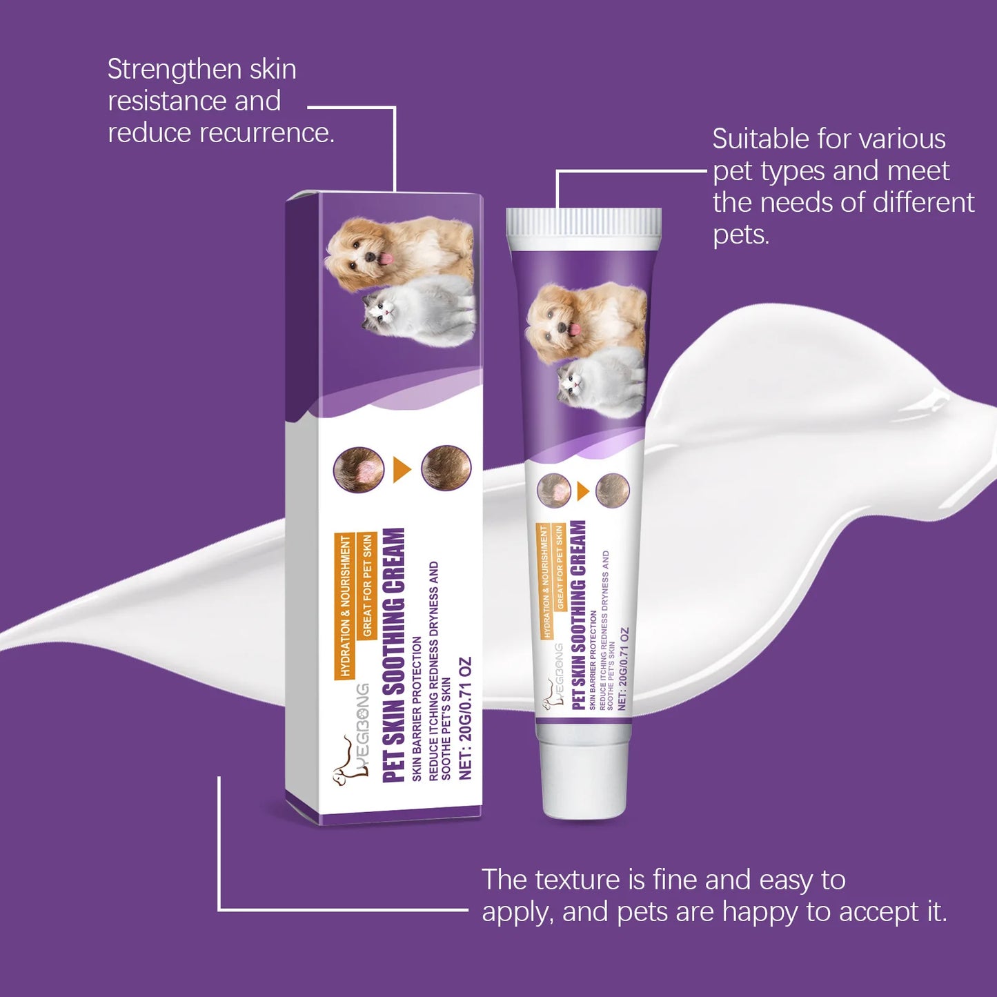 Pet Skin Repair Cream Natural Relief