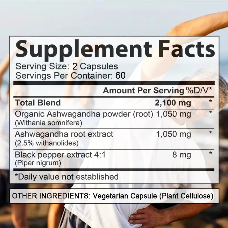 Organic Ashwagandha Stress Relief Supplement